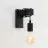 Eglo Applique Murale Townshend Bois Noir | Convient pour E27