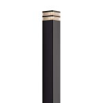 Nordlux Elm Sokkel Lamp Aluminium Zwart | IP44 - Geschikt voor E27