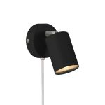 Nordlux Explore Wandlamp Metaal en Ceramic Zwart | Geschikt voor GU10