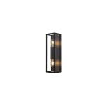 Eglo Wandlamp Alamonte 2 Badkamerverlichting Staal Zwart | Geschikt voor 2x E27