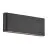 Nordlux Kniver Wandlamp Aluminium Zwart 10W 800lm - 830 Warm Wit