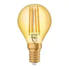 Osram Vintage 1906 LED E14 Kogel Filament Goud 4W 420lm - 825 Zeer Warm Wit | Vervangt 35W