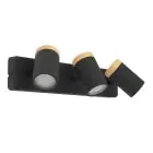 Eglo Plafondlamp Consuma Zwart, Bruin | Geschikt voor 3x GU10