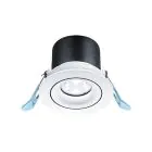 THORNeco LED Spot LILY Zwart 9W 900lm 38D - 930 Warm Wit | 82mm - Zaagmaat 68mm - IP44 - Beste Kleurweergave - Dimbaar